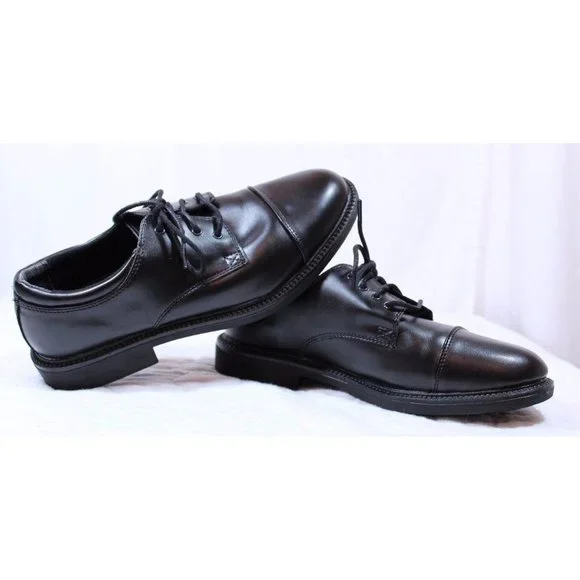 George Size 9.5 M Men's Black Lace Dress Oxford Shoes - Picture 5 of 7